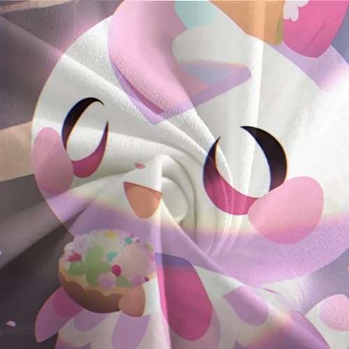 Housses de couettes lapin rose IOFEER parure 3 pièces 135x200cm - 7