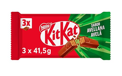 KIT KAT Barrita de chocolate con leche sabor a avellana Multipack 3x 41,5g