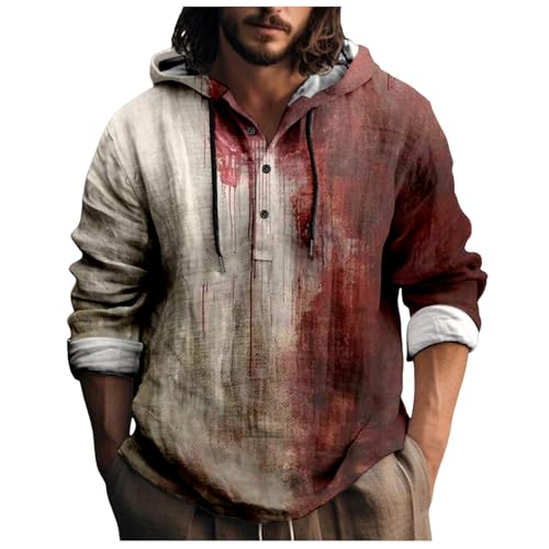 Chemise d'Halloween homme motif taches de sang réalistes imprimées