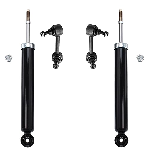 Image of Detroit Axle - FWD Rear 4pc Shock Absorbers Kit for 2009-2014 Nissan Murano, 2 Shock Absorbers 2 Sway Bars 2010 2011 2012 2013 Replacement