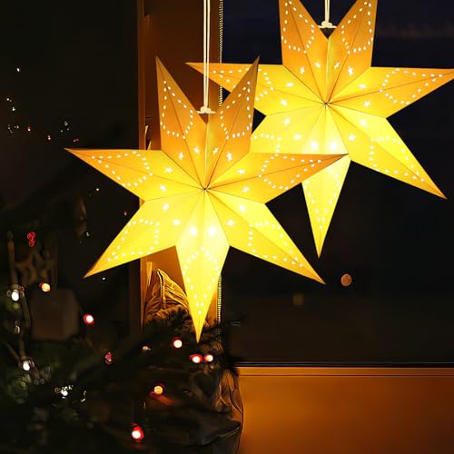 Eckert Volkskunst Spanstern Adventsstern  Weihnachtsstern  Fensterbeleuchtung, Holz, Erzgebirge Fensterdeko Weihnachten Stern