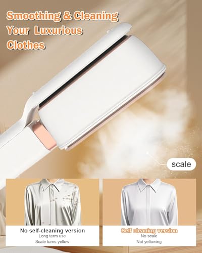 MEIIS Travel Steamer for Clothes, 3 in 1 Portable Handheld Steamer, Steam Iron Wet & Dry Ironing,15s Fast Heat Up, 180° Flip, 1000W Light Mini Steam Iron for Travel and Home (Beige) - Image 7
