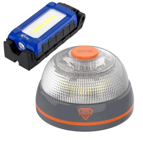 Hero Driver Led Pack Promoción Baliza V16 Conectada Certificada Dgt Mini Foco De Trabajo Led Pocket Light Recargable Usb-C Seguridad Vial 2026 Hero Driver Led Pack Promoción Baliza V16 Conectada Certificada Dgt Mini Foco De Trabajo Led Pocket Light Recargable Usb-C Seguridad Vial 2026