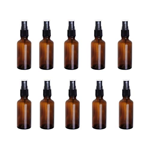 Preisvergleich Produktbild Beaupretty 7 STK Sprühflasche Klein Glasflasche Zerstäuber Glas Bernstein Parfüm Flaschen Nachfüllbar Leer Taschenzerstäuber Parfümzerstäuber für Aroma Ätherische Öle Küche Öl 15ml