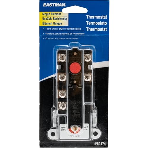 Eastman 60174N Water Heater Thermostat, Black