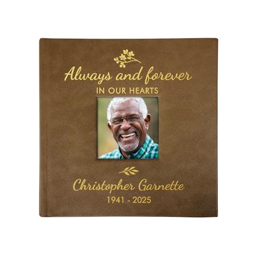 Personalized Memorial Photo Album Keepsake Gift, Engraved Always ...