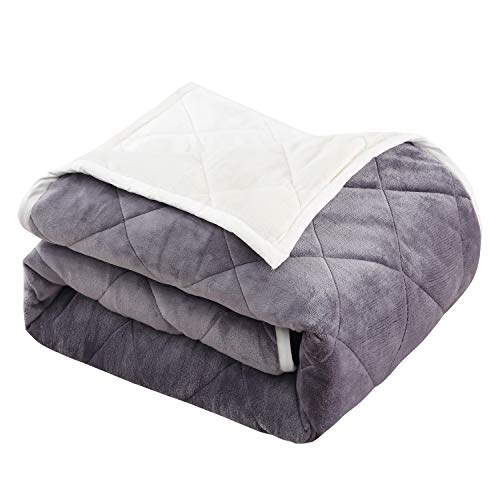 クモリ 毛布 吸湿発熱 厚め毛布 冬用 あったか フランネル ブランケット 防寒 三層構造 合わせ毛布 掛け毛布 静電防止 洗える シングル 140X200cm グレー