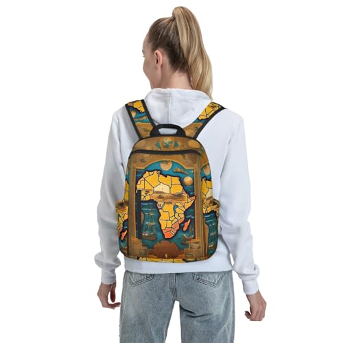 Sac à dos pour voyage camping et randonnée avec imprimé abstrait - 7