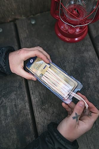 Image of Stansport Hurricane Lantern - Classic Metal Kerosene Oil Lamp with Glass Globe and Adjustable Wick - Portable Emergency Lighting & Decorative Indoor /Outdoor Camping Lantern, Red