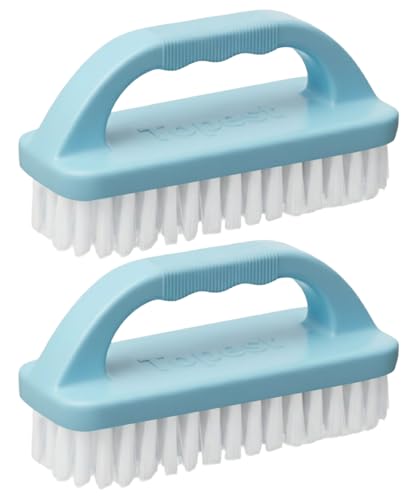 2 Pack Multifunctional Heavy Duty Scrub Brush | Comfortable to Hold and Use | Sturdy Cleaning Brush for Bathroom Tiles Floor Sink Shoe Floor etc. [Colour May Vary]