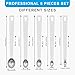Mini Measuring Spoon Set, Heavy Duty Stainless Steel Measuring Spoons for Cooking Baking, Tablespoon Teaspoon for Dry or Liquid Ingredients, Fits in Spice Jar, 1/64 1/32 1/16 1/8 1/4 tsp