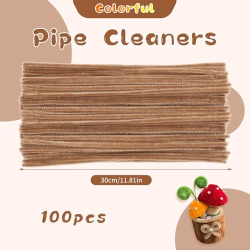 Image of Just Flowers Pipe Cleaner for Craft Flower, 3 Shades of Pipe Cleaners Stem 12 Inch Long Fuzzy Sticks, Chenille Stem for Flower Making Craft (Pink Shades, 100 Pc)