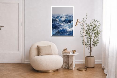 Déco murale vagues océaniques pour réveiller un salon vide - 5
