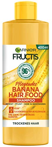 Garnier Shampoo, Pflegende Banana, vegane Formel, für trockenes Haar, Hair Food, Fructis, 400 ml Garnier Shampoo, Pflegende Banana, vegane Formel, für trockenes Haar, Hair Food, Fructis, 400 ml