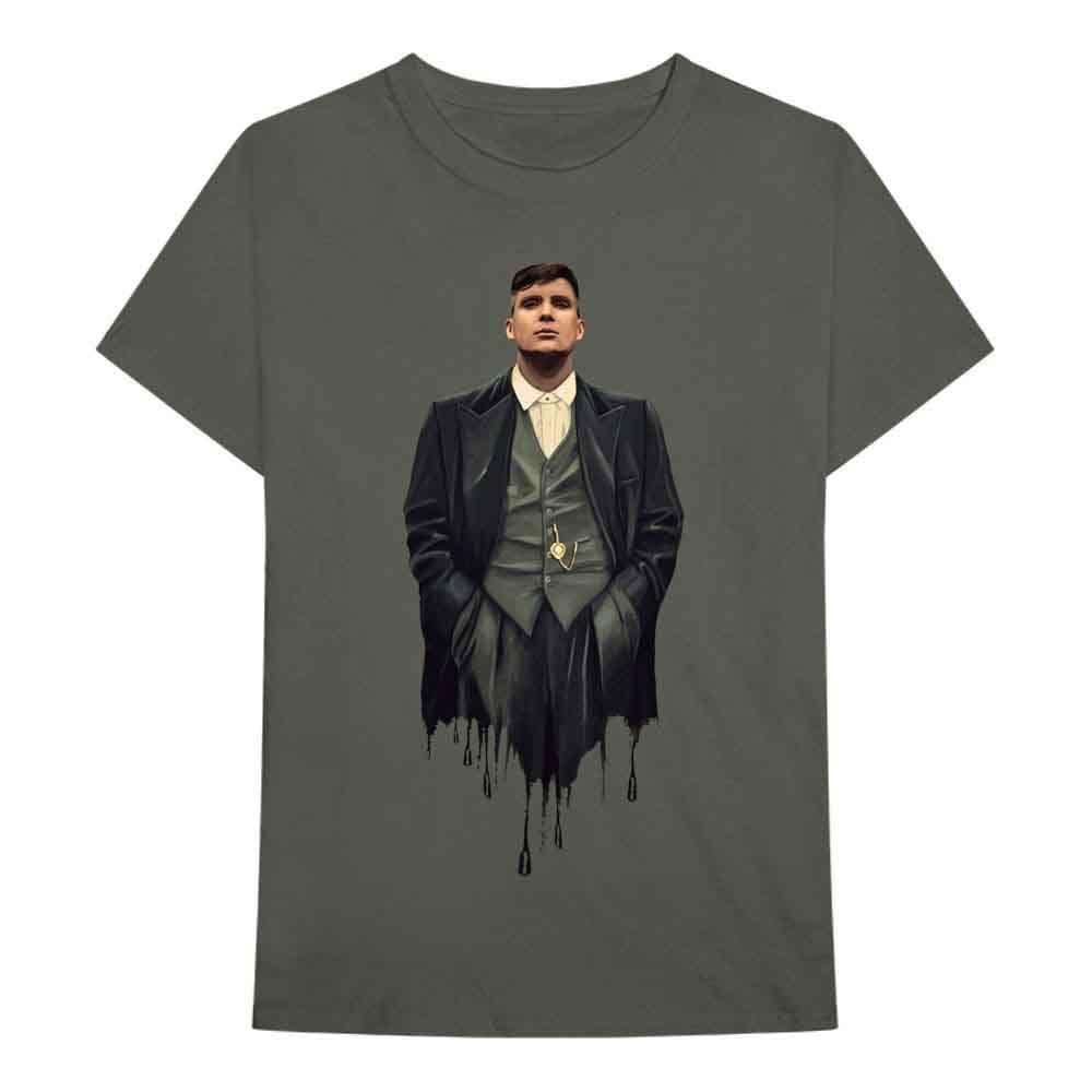 PEAKY BLINDERS Dripping Tommy T Shirt L Green