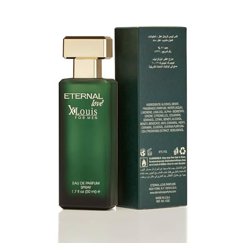 Image of Eternal Love - XLouis Eau De Parfum Men | Long-Lasting | Bright & Uplifting Start | Travel-Friendly Grooming Essential | Citrus & Woody Fragrance | All-Day Freshness | 50ml