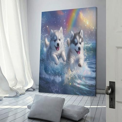 Impression sur toile Malamute alaska deco murale salon moderne - 3