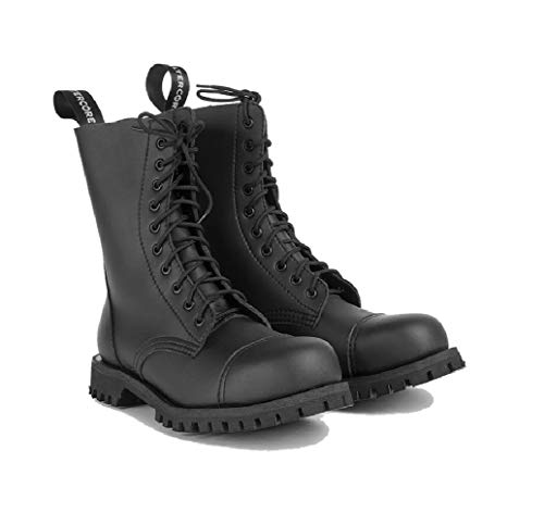 Altercore 551 Botas Militares Negro Vegano Unisex Mujer Hombre 10...