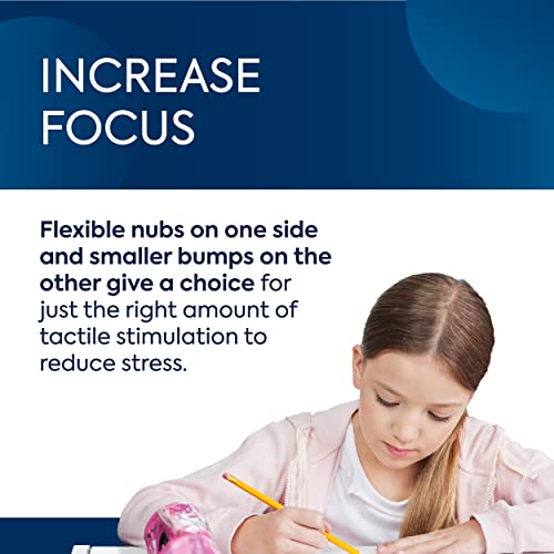 Image of BouncyBand Wiggle Seat, Blue, 10-Pack - Small 10.75 inch D x 2.5 inch H Wobble Cushion for Kids Aged 3-7 - Sensory Tool Promotes Active Learning & Improves Productivity - Includes Pump for Easy-Inflation