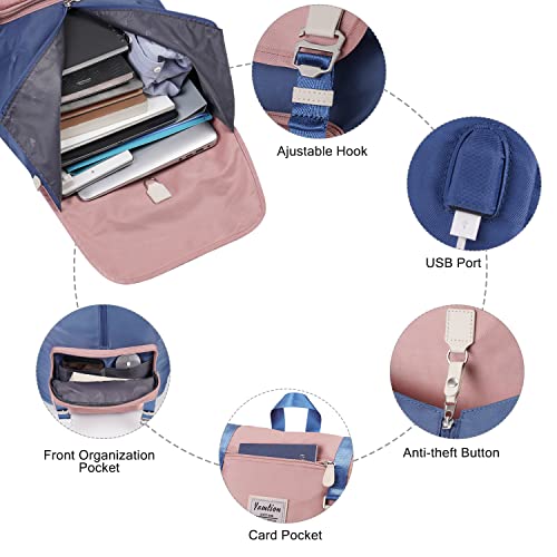Image of YAMTION 17 Inch Unisex Laptop Backpack for Women and Men,School Backpack for Girls and Boys for Work University and Travel