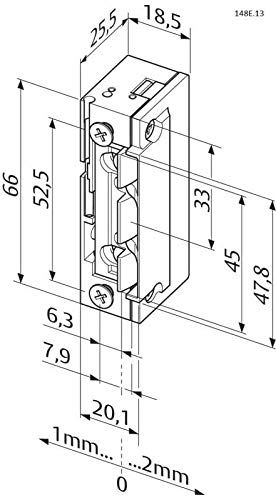 138.53 ProFix2 Ouvre-porte 24 V CC sans gâche