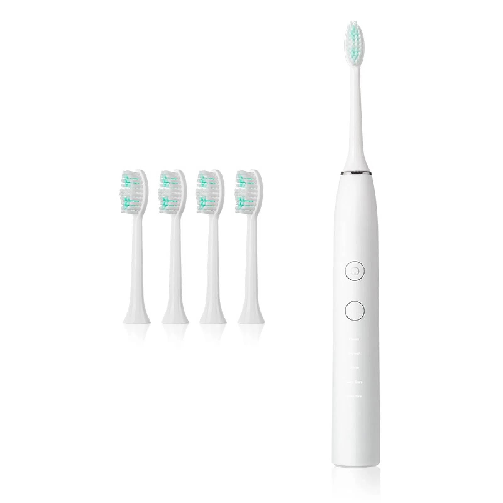 Electric Toothbrush for Adults,Rechargeable Toothbrush with 5 Mode & 3 Intensity,Wireless Charging,Toothbrush with 4 Brush Heads-image-36