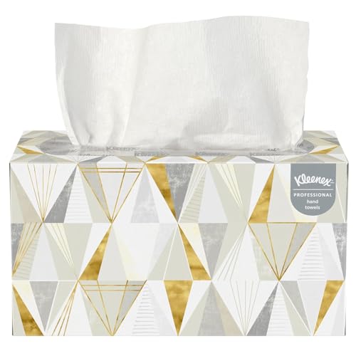 Image of Kleenex 3 ply Toilet Paper Tissue Roll, 10 Rolls, 240 Pulls /Roll (Total 2,400 Sheets) (82026) and Kleenex Pop-Up Paper Hand Towel Box, 120 Pulls (17011A)