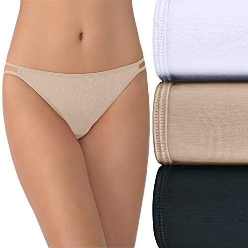 Image of Vanity Fair Women's Illumination String Bikini Panties, Silky Stretch & Satin Trim