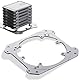 DolDer SSD/HDD Montagehalterung, Festplattenhalter Adapter Mouting Wechselrahmen, Kompatibel mit 2,5/3,5 Zoll Festplatten, am PC 12/9cm Lüfter installiert- (silber)