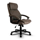 CLATINA Ergonomic Big and Tall Executive Office Chair with Upholstered Swivel 400lbs High Capacity A