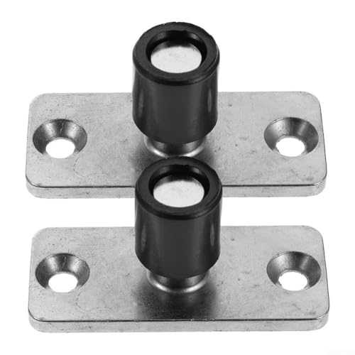 2 piezas de topes de puerta de acero inoxidable para puertas correderas, guías de montaje en suelo para evitar que se balanceen y mantener la estabilidad