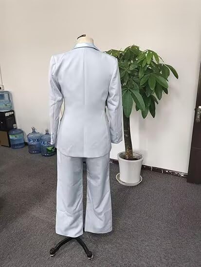 Womens Suit 2 Piece Set Business Two Button Peak Lapel Blazer Jacket with Pants for Office Ladies4