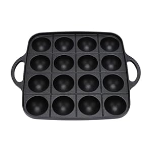 MotiveTech Takoyaki Pfanne Antihaftbeschichtet 16 Löcher