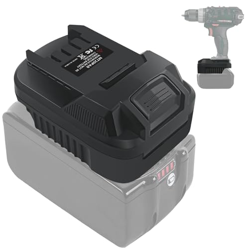 TEPULAS MT20PAR Adaptateur de Batterie pour vers Parkside 20 V, Adaptateur de Batterie pour Makita 18 V BL1860 BL1850 Li-ION convertisseur vers Outil...