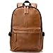 Produktbild OB OURBAG Unisex Rucksack, PU Leder Rucksäcke Herren Damen Elegant Schulrucksäcke für Manner Teenager Schultasche Büchertasche Schultertasche für Reise Einkaufen Wandern (Hellbraun)