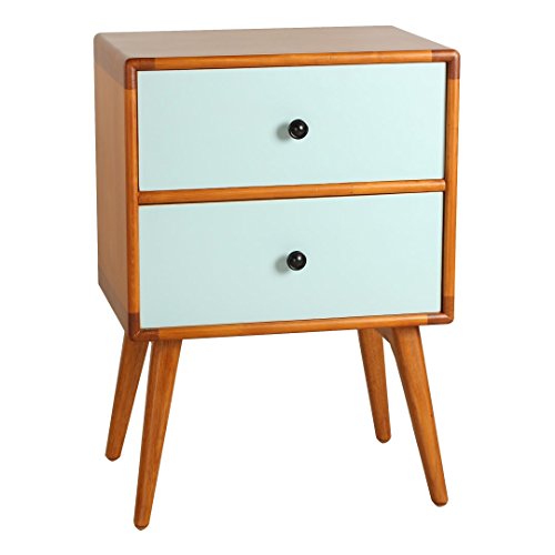 Porthos Home Tristan Mid Century Modern Side Table Aqua Wantitall