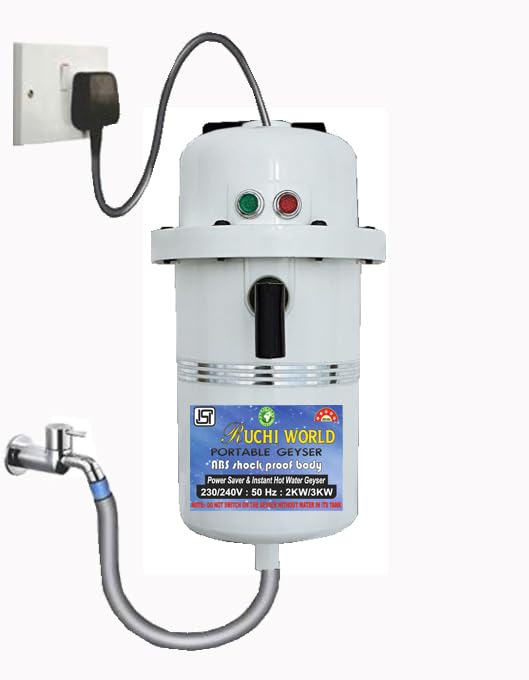 RUCHI WORLD Instant Hot Water Portable Geyser Is Compact||Light Weight ||Shock Proof||Rust Proof||Can Be Used In Bathroom||Kitchen||Beauty Parlor||Hand-wash||Factory||Hospitals||Health Club etc., RUCHI WORLD Instant Hot Water Portable Geyser Is Compact||Light Weight ||Shock Proof||Rust Proof||Can Be Used In Bathroom||Kitchen||Beauty Parlor||Hand-wash||Factory||Hospitals||Health Club etc.,