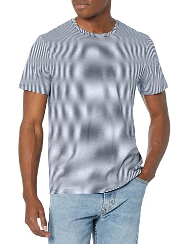Vince Men's Stripe Pima S/S Crew