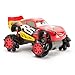 Disney Store Official Lightning McQueen Light-Up Remote Control Car - Lightning McQueen RC Car with Monster Truck Wheels, 2.4GHz Radio Controlled RC Toy with 360° Spin & Light-Up Smoke Effect
