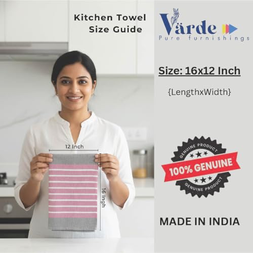 Image of Dishcloths 15 pcs 12x16 Inches | Bulk Cotton Kitchen Cleaning Dish Cloths | Scrubbing Wash Cloth Sets | Multipurpose Cloth | 100% Cotton.