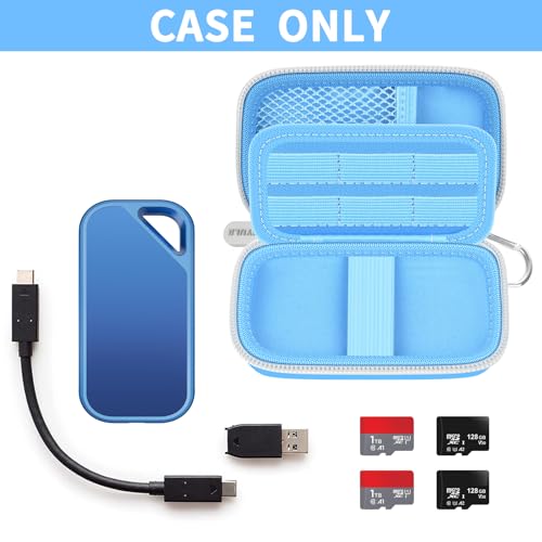 Étui SanDisk de protection rigide premium couleur bleu clair pour SSD externe