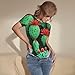 YANYU Many Small Cactus Art Print Adult Romper Womens Short Sleeve Onesie Bodysuit Casual Comfort Fashion Outfit