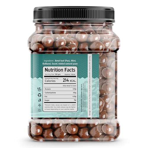Image of Earthy Eats Paan Shots 400gm - Instant Paan Mouth Freshener | Mukhwas with Pan Flavour Candy | Traditional After-Meal Sweet & Refreshing Blend | Pack of 1