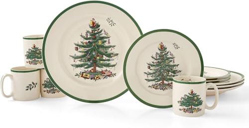 Spode Christmas Tree Dinnerware Set 9 Oz Set of 12