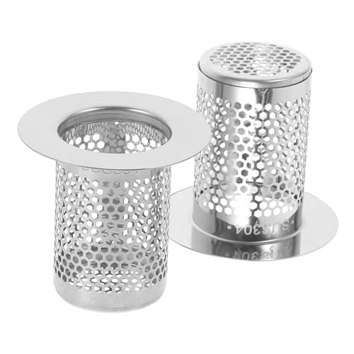 Filtro colador de desagüe de acero inoxidable 2 pcs