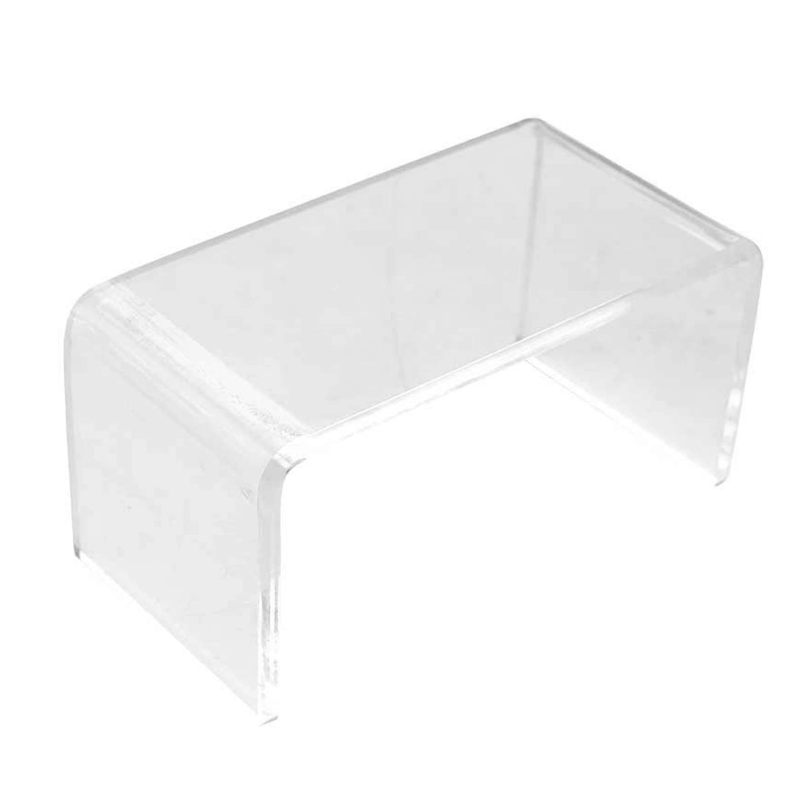 matumou Modern Table Fine Workmanship Fadeless Bathroom Accessory Mini House Accessories Clear Table for Children Miniature