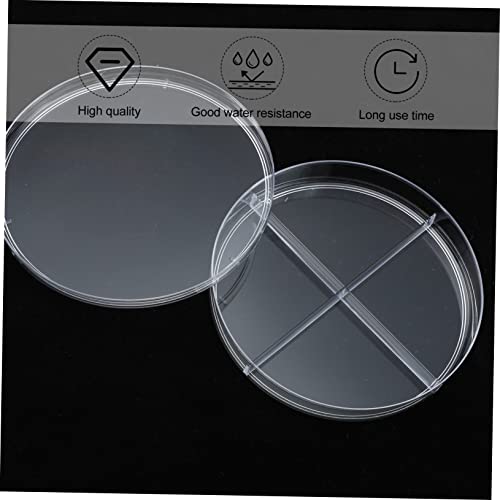 Alipis 20 Pcs Cell Culture Dish Petri Dishes Plant Accessories Plant Container Accessories Plastic Transfer Pipettes Lab Tissue Culture Plate Experiment Petri Dish Teaching Aid #TOP7