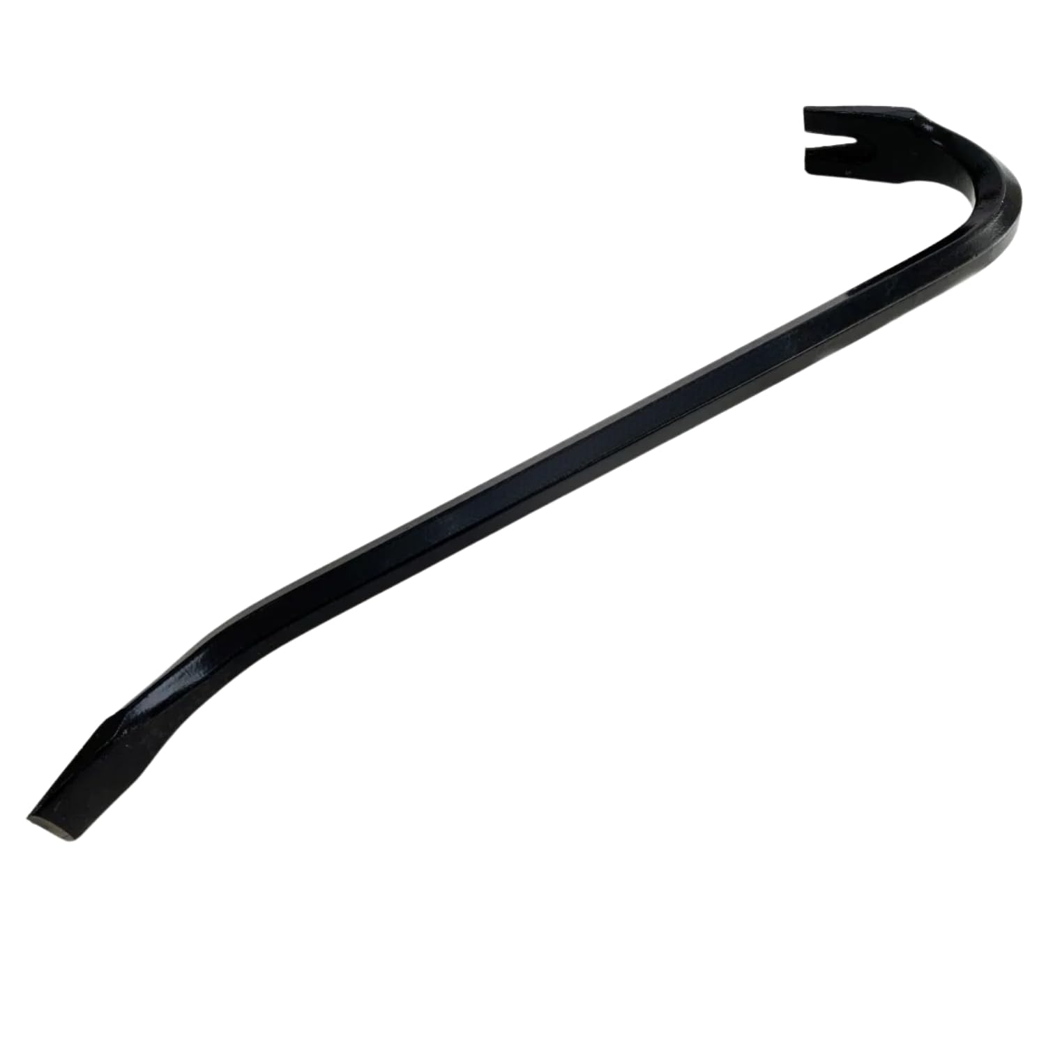Dunnet Tools Wrecking Bar Forged Carbon Steel Swan Neck Crowbar Heavy Duty Rust Resistant Pry Tool Nail Pullers 600mm Crow Bar for Floorboards Pallet (18in)