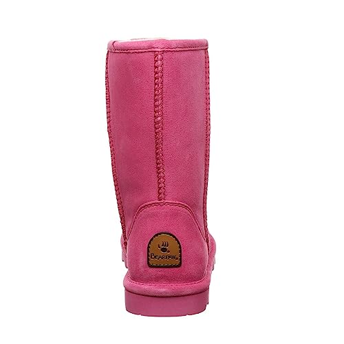Bearpaw Women's Elle Short Party Pink Size 9 | Women's Boot Classic Suede | Women's Slip On Boot | Comfortable Winter Boot #TOP4