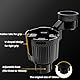 Getränkehalter Auto - Flaschenhalter Auto - Universeller Becherhalter Auto - Stabiler Auto Cup Halter für 0,5-1,5L (7,0-10,5 cm), Flaschen kompatibel mit den meisten Fahrzeugen (Schwarz)